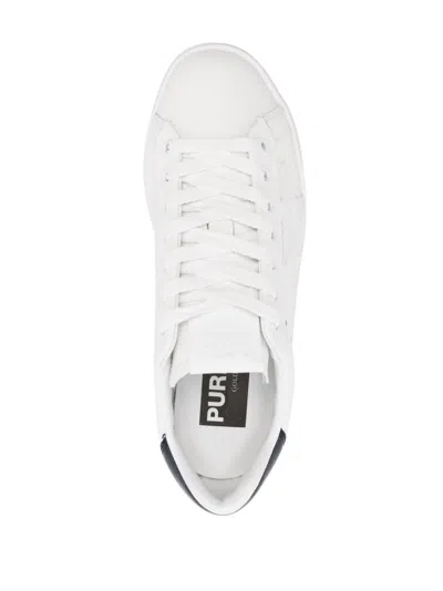 Golden Goose Leather Sneakers With Back Contrasting Patch