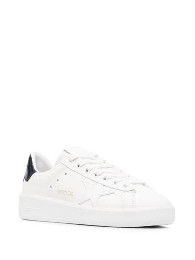 Golden Goose Leather Sneakers With Back Contrasting Patch