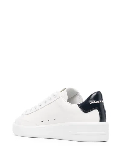 Golden Goose Leather Sneakers With Back Contrasting Patch
