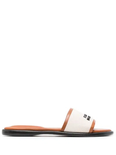 Isabel Marant Vikee Leather-trimmed Canvas Sandals