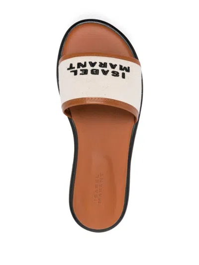 Isabel Marant Vikee Leather-trimmed Canvas Sandals