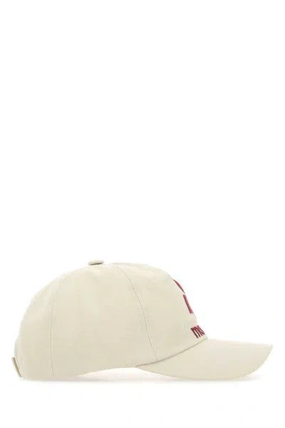 Isabel Marant Man Ivory Cotton Tyron Baseball Cap