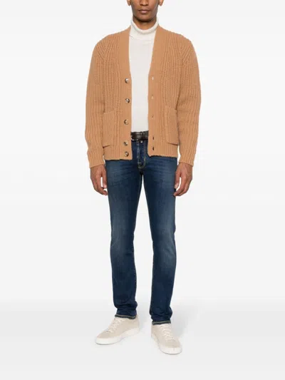 Jacob Cohen Indigo Blue Cotton Blend Denim Jeans