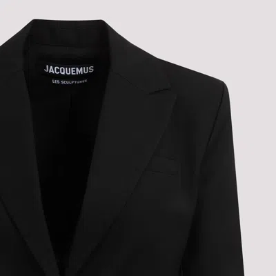 Jacquemus 'la Robe Bari' Black Single-breasted Jacket With Cut-out