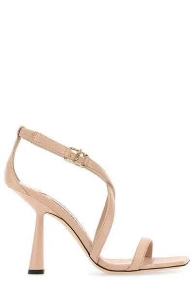 Jimmy Choo 100mm Jessica Leather Sandals