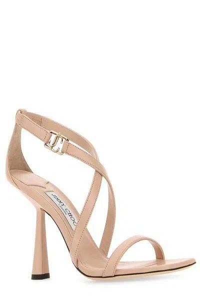 Jimmy Choo 100mm Jessica Leather Sandals