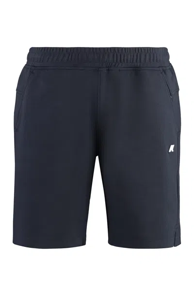 K-way Cotton Bermuda Shorts With Elastic Waistband