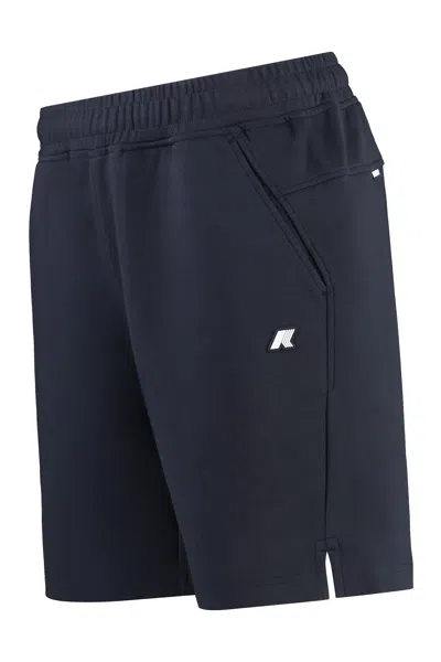 K-way Cotton Bermuda Shorts With Elastic Waistband