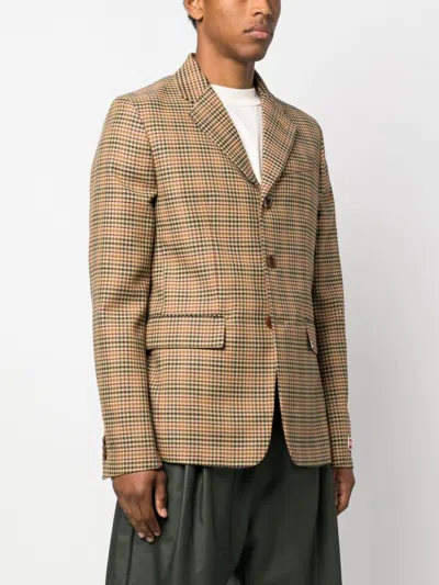 Kenzo Checked Single-breasted Blazer