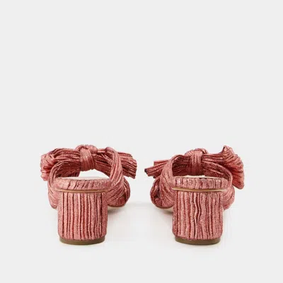 Loeffler Randall 50mm Metallic-effect Plissé Sandals