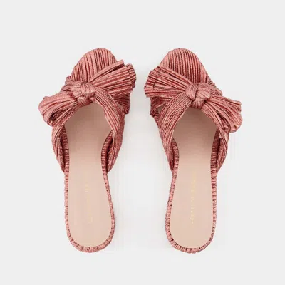 Loeffler Randall 50mm Metallic-effect Plissé Sandals