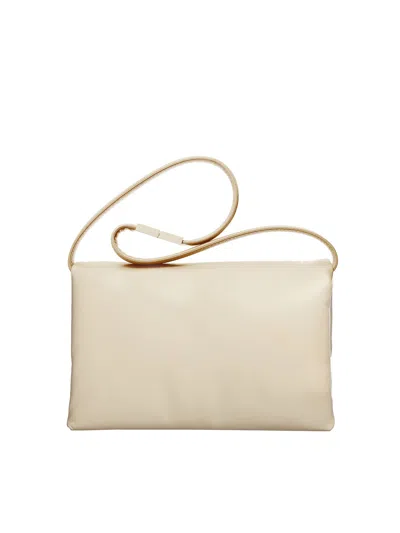 Marni Elegant White Leather Shoulder Bag For Women