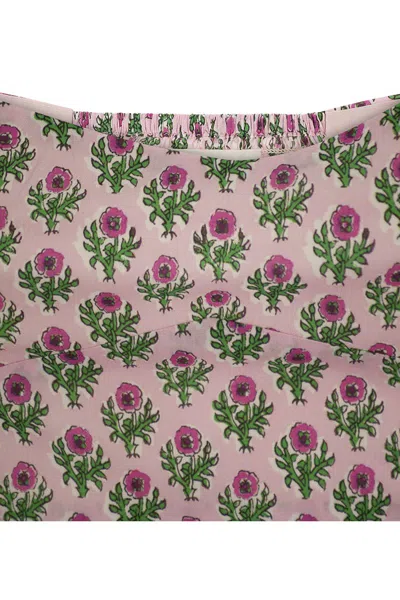 Mc2 Saint Barth Crop Top With Floral Print