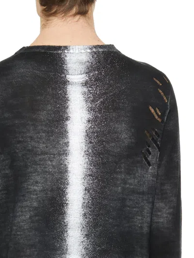 Md75 Maglia Spruzzata In Lana