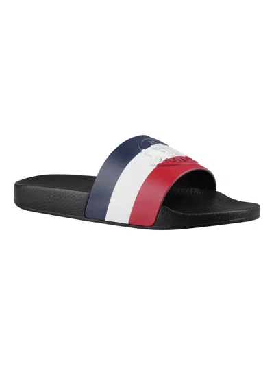 Moncler Basile Logo-embossed Striped Rubber Slides