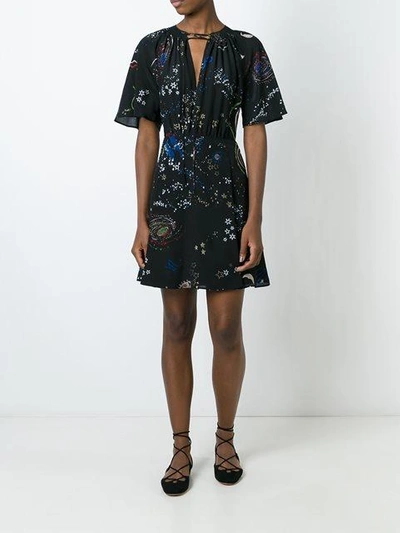 Shop Valentino 'astro Couture' Mini Dress
