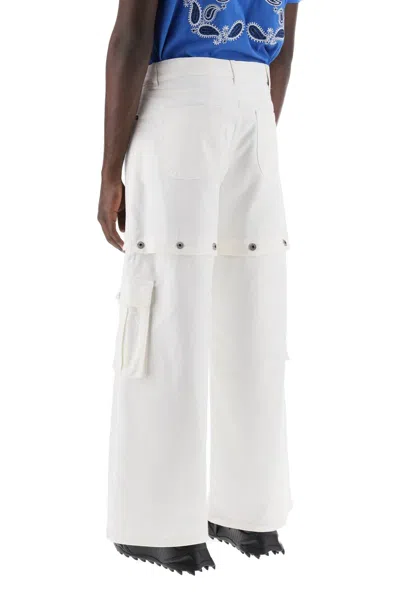 Off-white Off White "90's Logo Convertible Baggy Jeans