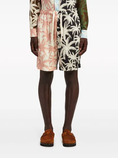 Palm Angels Patchwork Palms Shorts