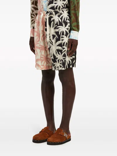Palm Angels Patchwork Palms Shorts