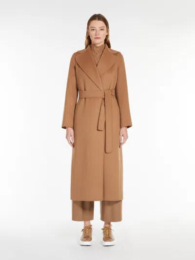's Max Mara Womens S Max Mara Livia Notched-lapel Brushed Wool Coat