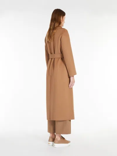 's Max Mara Womens S Max Mara Livia Notched-lapel Brushed Wool Coat