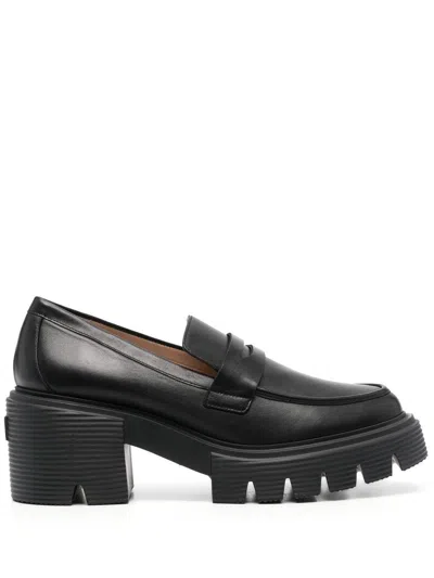 Stuart Weitzman Chunky-sole Leather Loafers