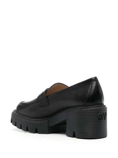 Stuart Weitzman Chunky-sole Leather Loafers