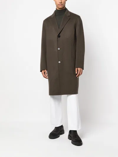 Theory Wool-blend Single-breasted Coat