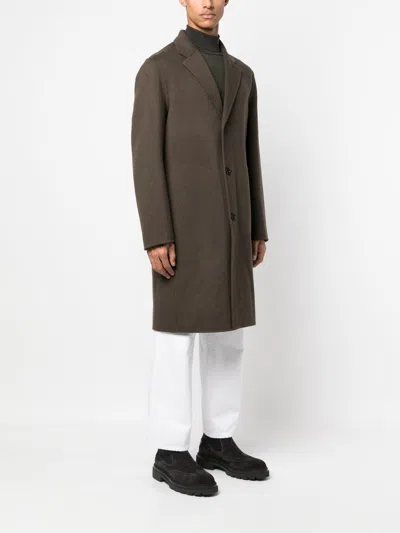 Theory Wool-blend Single-breasted Coat