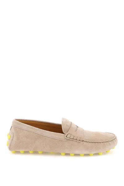 Tod's City Rubber Suede Leather Loafers