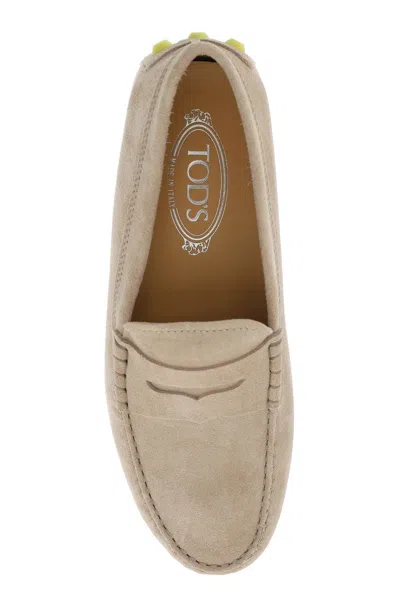 Tod's City Rubber Suede Leather Loafers