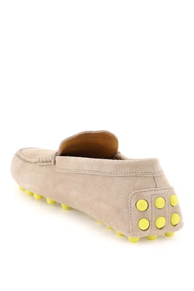 Tod's City Rubber Suede Leather Loafers