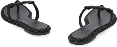 Tory Burch Miller Flip-flop Slides In Black