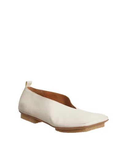 Uma Wang Asymmetric-toe Leather Ballerina Shoes