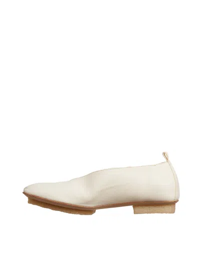 Uma Wang Asymmetric-toe Leather Ballerina Shoes