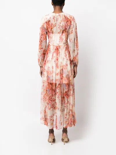 Zimmermann Floral Devi Multicolored Midi Dress