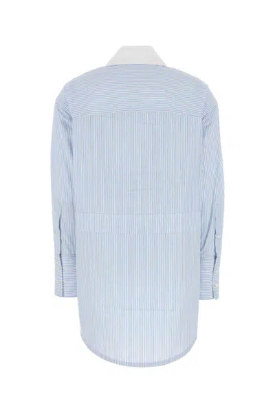 Co Embroidered Poplin Oversize Shirt In Stripped