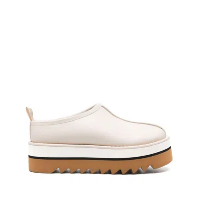 Stella Mccartney Sneakelyse Vegan Platform Slipper Mules In Beige