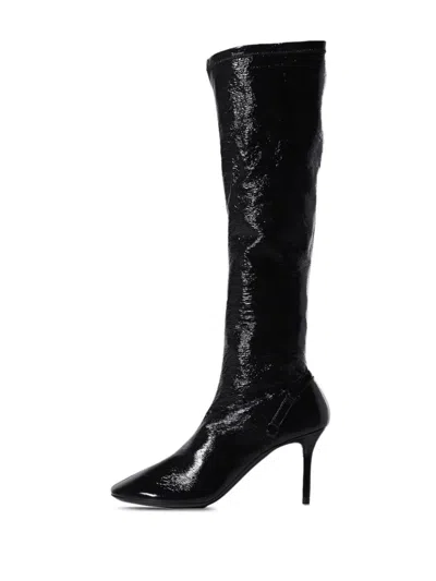 Courrèges Oblique Strap Boot In Black