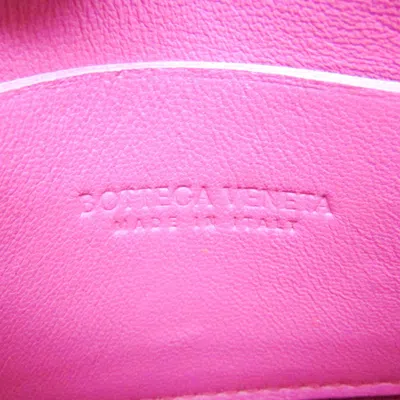 Pre-owned Bottega Veneta Cassette Pink Leather Shoulder Bag ()