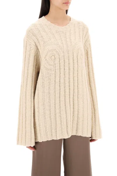 By Malene Birger Stretch Wool Cirra Sweater In Beige