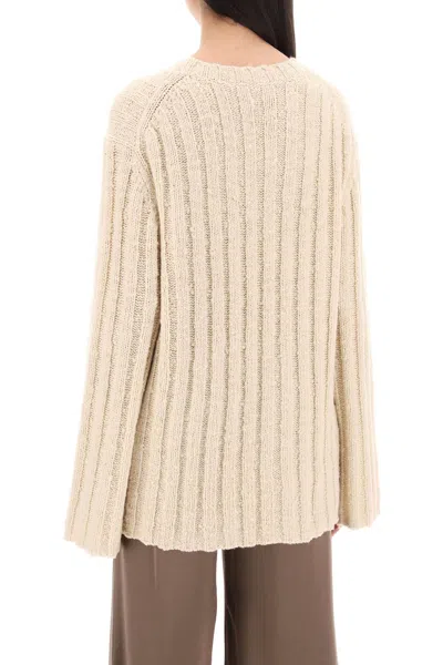 By Malene Birger Stretch Wool Cirra Sweater In Beige