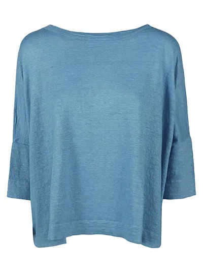 C-zero Shirt C Zero Shirt Linen Over Sweater In Clear Blue