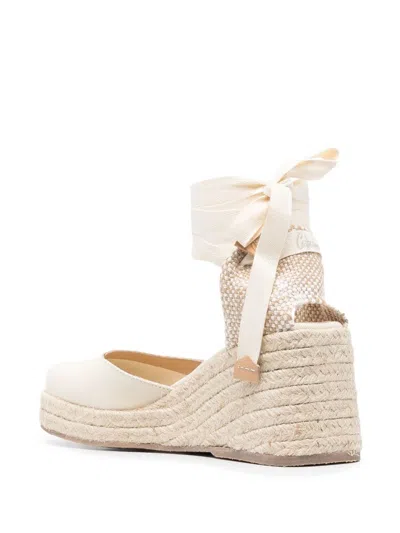 Castaã±er Castañer Bilina Jute Wedge Espadrilles In Beige