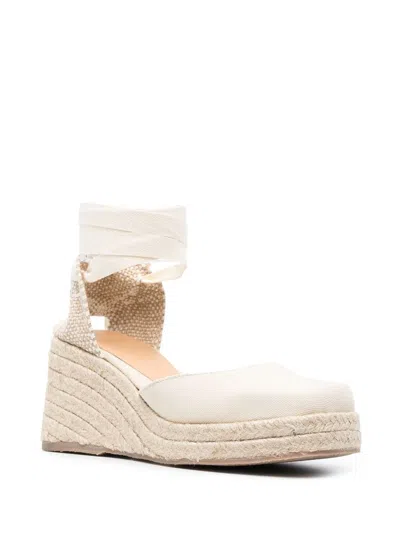 Castaã±er Castañer Bilina Jute Wedge Espadrilles In Beige