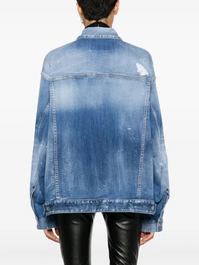 Dsquared2 Oversized Denim Jacket In Denim