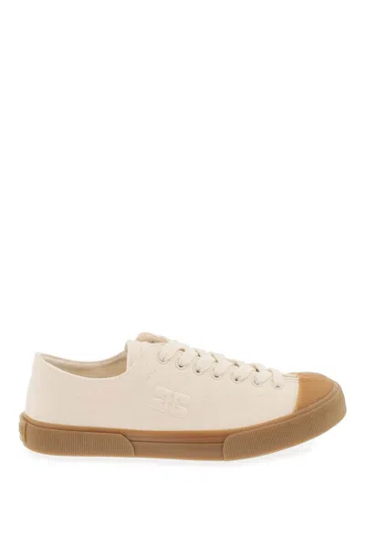 Ganni Off-white Classic Low Sneakers In Neutral