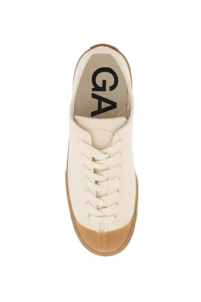Ganni Off-white Classic Low Sneakers In Neutral