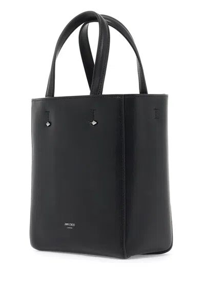 Jimmy Choo Men's Smooth Leather Lenny N/s Tote Bag. In Black