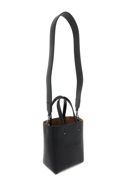 Jimmy Choo Men's Smooth Leather Lenny N/s Tote Bag. In Black